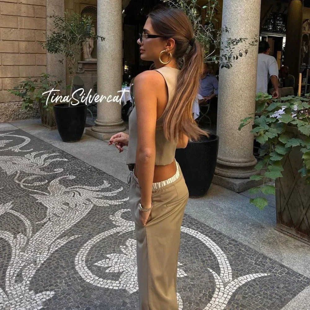 BLOGGER'S FAVE! Zara 2 Piece Combo Boxer Pants And Tailored Vest Set NWT